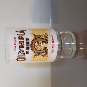Large Olympia Beer glass